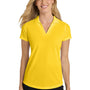 Port Authority Womens Dry Zone Moisture Wicking Short Sleeve Polo Shirt - Yellow