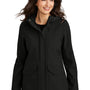 Port Authority Womens Collective Outer Water Resistant Soft Shell Full Zip Hooded Parka - Deep Black