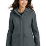 Port Authority Womens Collective Outer Water Resistant Soft Shell Full Zip Hooded Parka - Graphite Grey