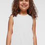 LAT Youth Girls Relaxed Fine Jersey Tank Top - White