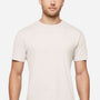 LAT Mens Eco Jersey Short Sleeve Crewneck T-Shirt - Eggshell White - New