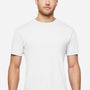 LAT Mens Eco Jersey Short Sleeve Crewneck T-Shirt - White - New
