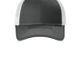 Port Authority Hats Womens Snapback Ponytail Trucker Hat - Steel Grey/White
