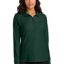 Port Authority Womens Wearever Signature Pique Long Sleeve Polo Shirt - Dark Green - COMING SOON