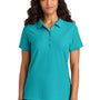 Port Authority Womens Wearever Signature Pique Short Sleeve Polo Shirt - Aquamarine Blue - COMING SOON