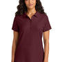 Port Authority Womens Wearever Signature Pique Short Sleeve Polo Shirt - Burgundy - COMING SOON