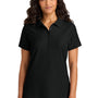 Port Authority Womens Wearever Signature Pique Short Sleeve Polo Shirt - Deep Black - COMING SOON