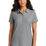 Port Authority Womens Wearever Signature Pique Short Sleeve Polo Shirt - Gusty Grey - COMING SOON