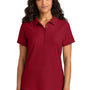 Port Authority Womens Wearever Signature Pique Short Sleeve Polo Shirt - Rich Red - COMING SOON