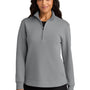 Port Authority Womens Wearever Signature Double Pique 1/4 Zip Sweatshirt - Gusty Grey - COMING SOON
