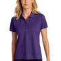 Port Authority Womens Wearever Moisture Wicking Pique Short Sleeve Polo Shirt - Prism Purple