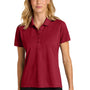 Port Authority Womens Wearever Moisture Wicking Pique Short Sleeve Polo Shirt - Rich Red