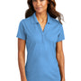 Port Authority Womens EZPerformance Moisture Wicking Short Sleeve Polo Shirt - Carolina Blue - Closeout