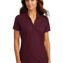 Port Authority Womens EZPerformance Moisture Wicking Short Sleeve Polo Shirt - Maroon - Closeout