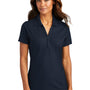 Port Authority Womens EZPerformance Moisture Wicking Short Sleeve Polo Shirt - Navy Blue