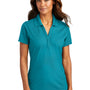 Port Authority Womens EZPerformance Moisture Wicking Short Sleeve Polo Shirt - Teal Blue