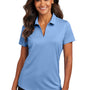 Port Authority Womens City Easy Care Moisture Wicking Short Sleeve Polo Shirt - Swiss Blue