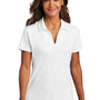 Port Authority Womens City Easy Care Moisture Wicking Short Sleeve Polo Shirt - White
