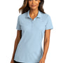 Port Authority Womens React SuperPro Snag Resistant Short Sleeve Polo Shirt - Cloud Blue - Closeout