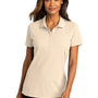 Port Authority Womens React SuperPro Snag Resistant Short Sleeve Polo Shirt - Ecru - Closeout