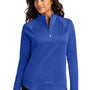 Port Authority Womens C-FREE Cypress Snag Resistant 1/4 Zip Sweatshirt - True Royal Blue