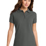Port & Company Womens Core Stain Resistant Short Sleeve Polo Shirt - Charcoal Grey