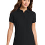 Port & Company Womens Core Stain Resistant Short Sleeve Polo Shirt - Jet Black