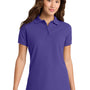 Port & Company Womens Core Stain Resistant Short Sleeve Polo Shirt - Purple