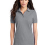 Port & Company Womens Core Stain Resistant Short Sleeve Polo Shirt - Heather Grey