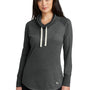 New Era Womens Long Sleeve Cowl Neck T-Shirt - Heather Black