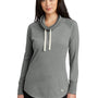 New Era Womens Long Sleeve Cowl Neck T-Shirt - Heather Shadow Grey