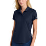 New Era Womens Power Moisture Wicking Short Sleeve Polo Shirt - True Navy Blue
