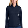 New Era Womens Power Moisture Wicking 1/4 Zip Sweatshirt - True Navy Blue