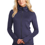Ogio Womens Endurance Modern Performance Moisture Wicking Full Zip Sweatshirt w/ Pockets - Navy Blue