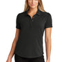 Ogio Womens Motion Moisture Wicking Short Sleeve Polo Shirt - Blacktop