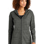 Ogio Womens Flux Full Zip Hooded Sweatshirt Hoodie w/ Pockets - Heather Tarmac Grey