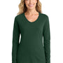 Port & Company Womens Fan Favorite Long Sleeve V-Neck T-Shirt - Forest Green