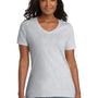 Port & Company Womens Core Short Sleeve V-Neck T-Shirt - Ash Grey