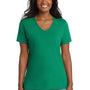 Port & Company Womens Core Short Sleeve V-Neck T-Shirt - Kelly Green