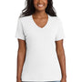 Port & Company Womens Core Short Sleeve V-Neck T-Shirt - White