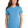 Port & Company Womens Essential Short Sleeve Crewneck T-Shirt - Aquatic Blue