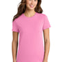 Port & Company Womens Essential Short Sleeve Crewneck T-Shirt - Candy Pink