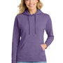 Port & Company Womens Core Fleece Hooded Sweatshirt Hoodie w/ Pouch Pocket - Heather Purple