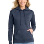 Port & Company Womens Core Fleece Hooded Sweatshirt Hoodie w/ Pouch Pocket - Navy Blue