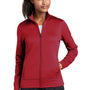 Sport-Tek Womens Sport-Wick Moisture Wicking Fleece Full Zip Sweatshirt w/ Pockets - Deep Red