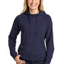 Sport-Tek Womens French Terry Hooded Sweatshirt Hoodie - True Navy Blue - Closeout