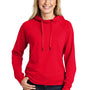 Sport-Tek Womens French Terry Hooded Sweatshirt Hoodie - True Red - Closeout