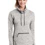 Sport-Tek Womens Triumph Fleece Cowl Neck Sweatshirt w/ Pocket - Heather Grey