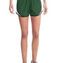 Sport-Tek Womens Cadence Moisture Wicking Shorts - Forest Green/White/Black - Closeout