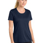 Sport-Tek Womens Competitor Moisture Wicking Short Sleeve Crewneck T-Shirt - True Navy Blue